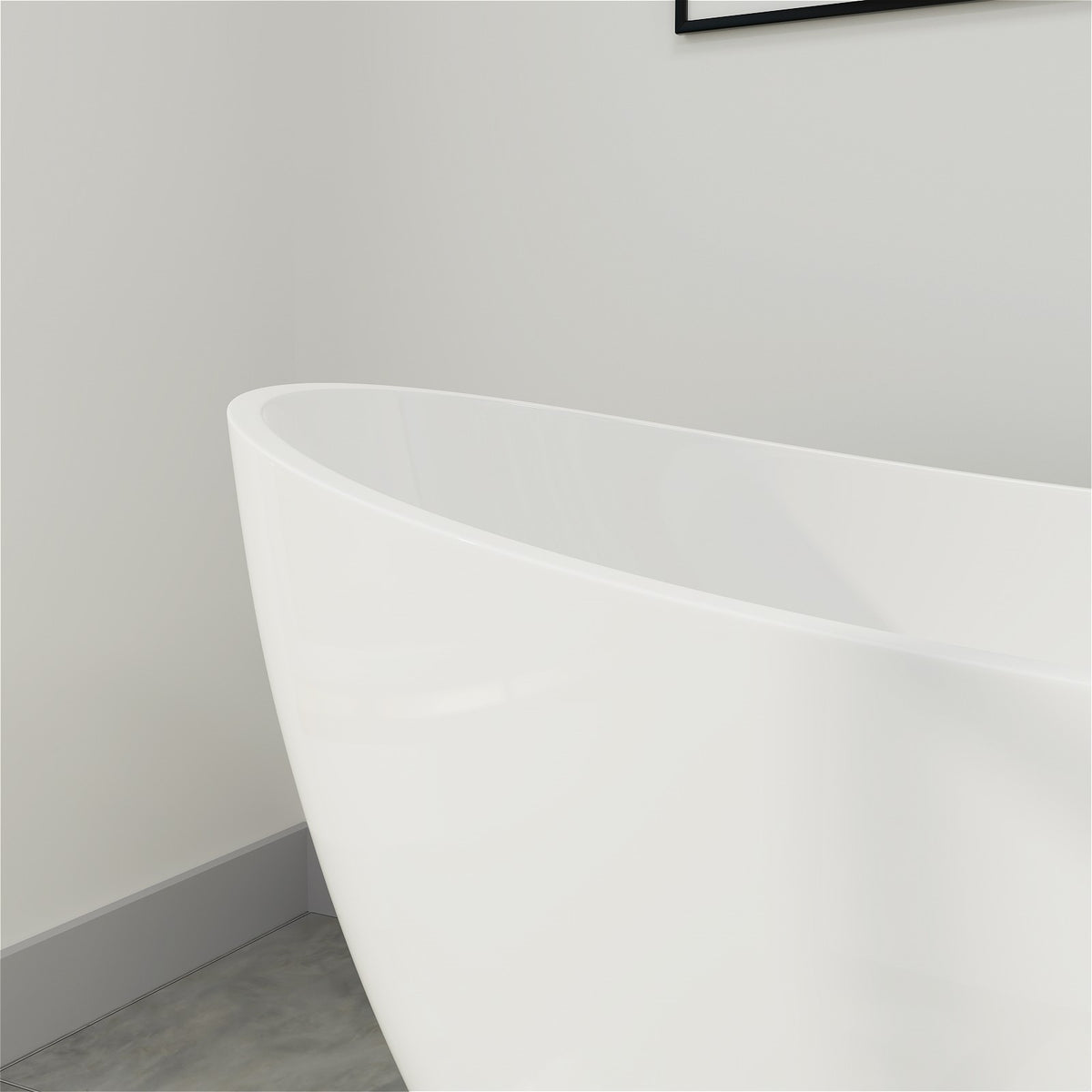 Mokleba Acrylic Soaking Bathtub 67 Inch