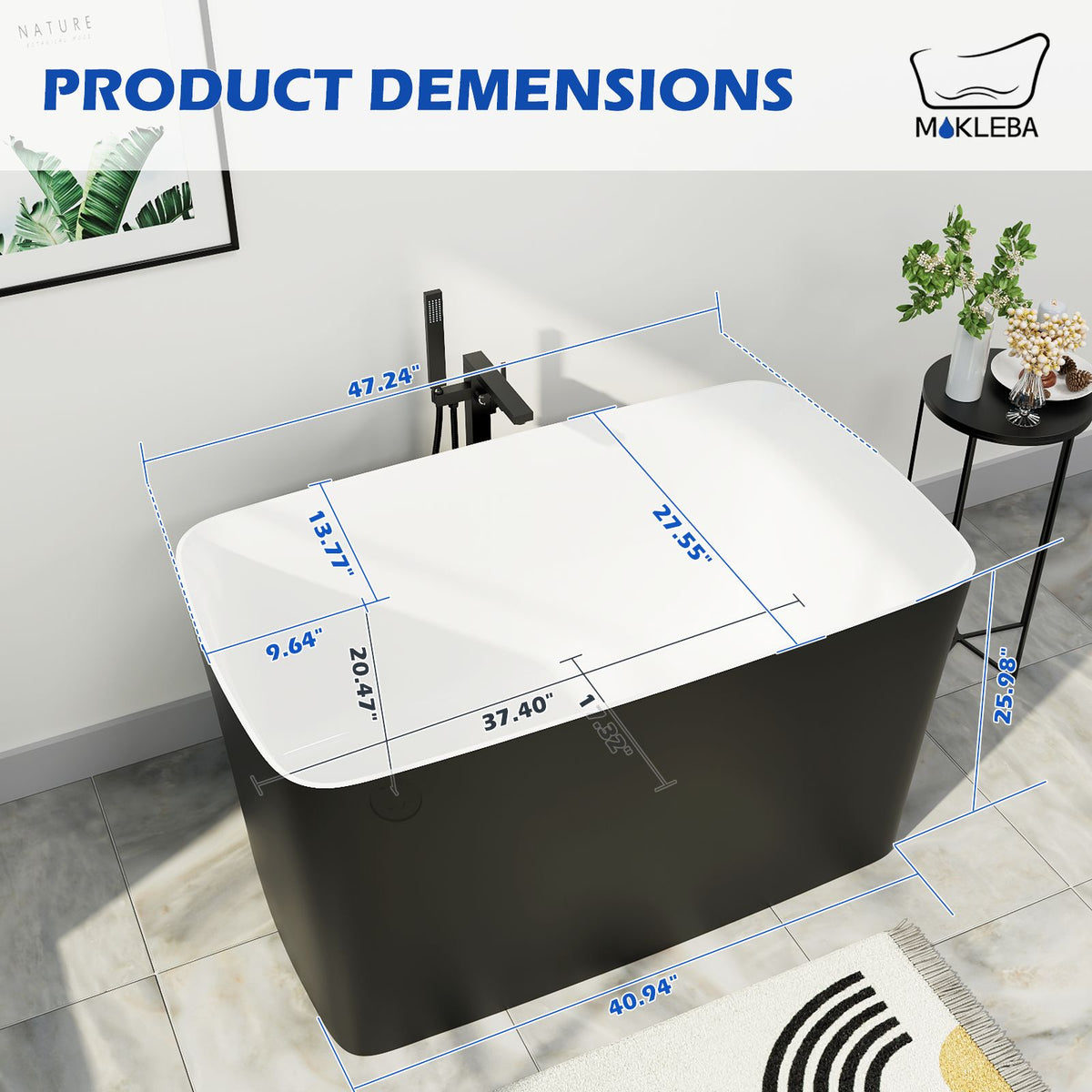 Comfortable Soaking Black
