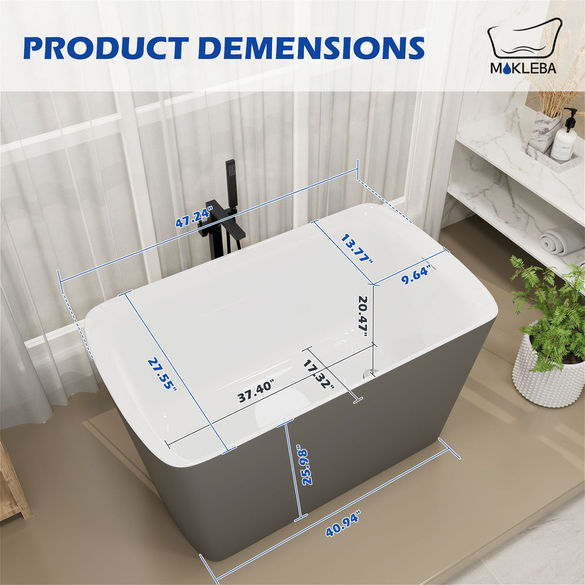 Product Dimensions Gray
