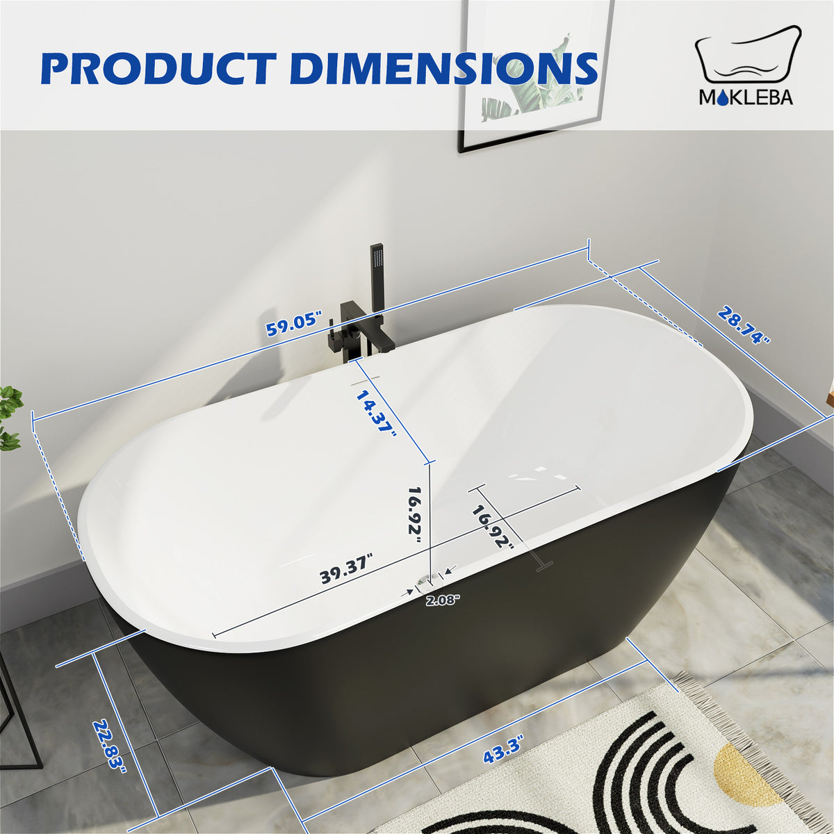 Product Dimensions Black