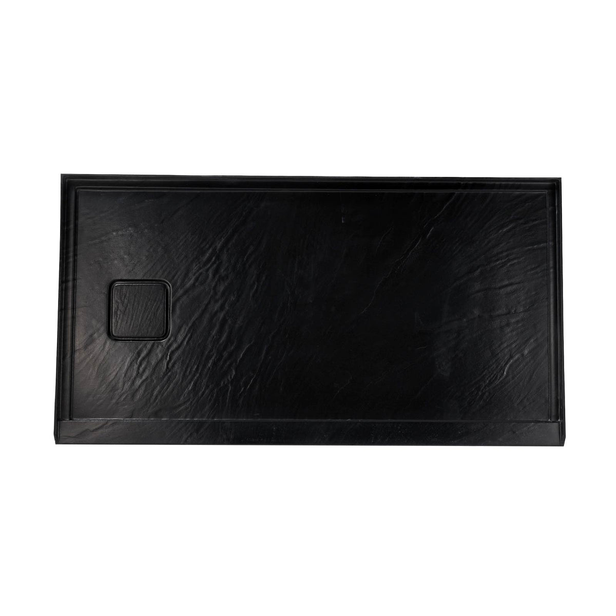 Mokleba 60"x32" Left Drain Shower Pan with Slip Resistant Rock Texture