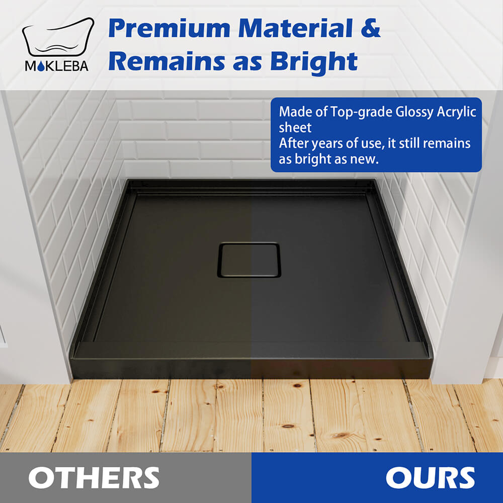 Mokleba 36"x36" Square Center Drain Shower Pan