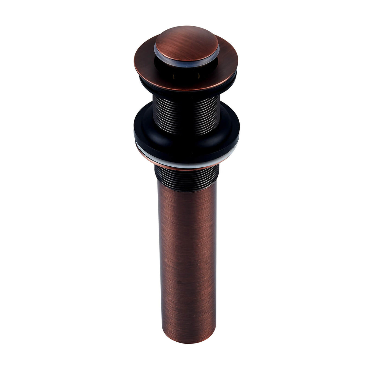 All-Brass No Overflow Bathroom Sink Drain Stopper, 5 Finishes