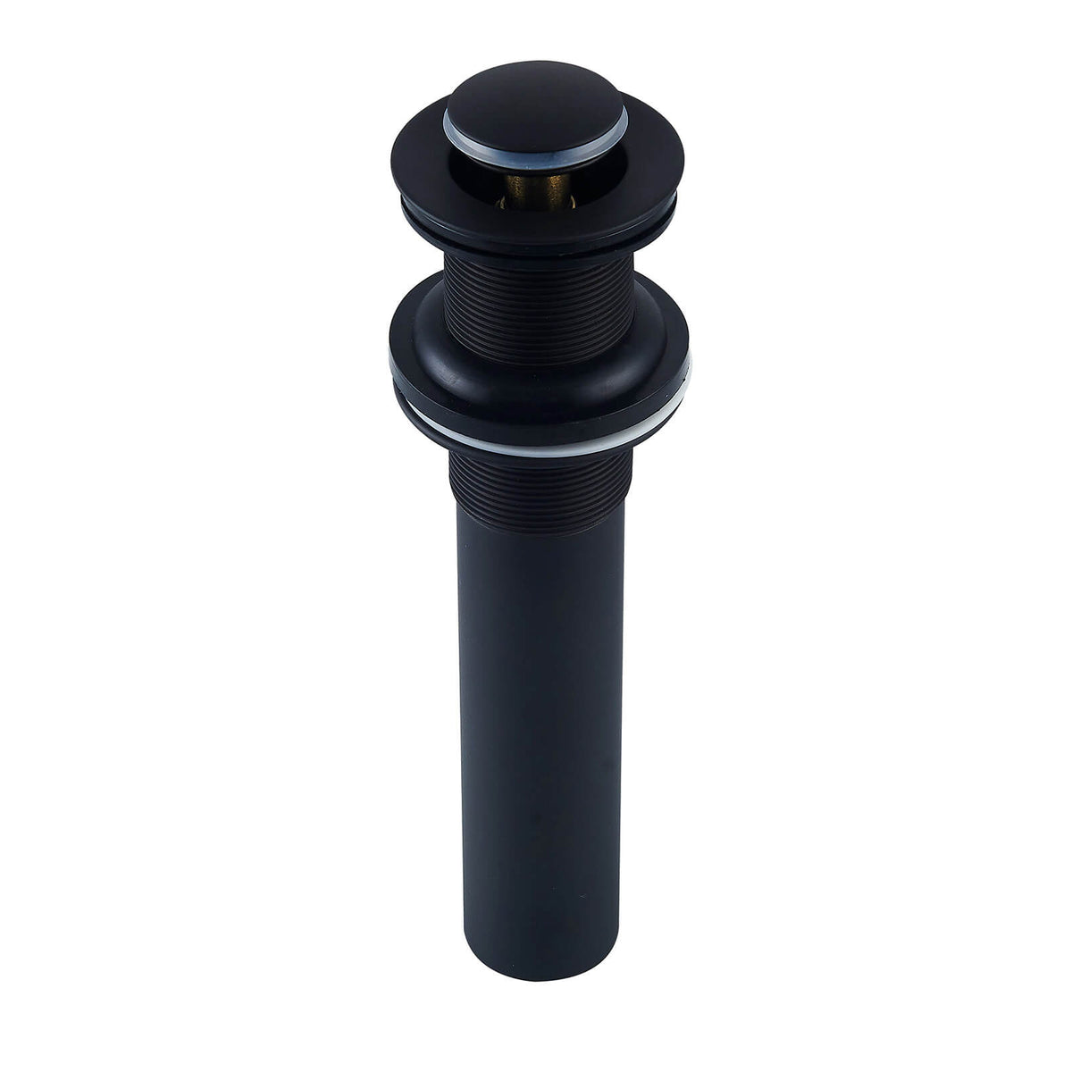 All-Brass No Overflow Bathroom Sink Drain Stopper, 5 Finishes