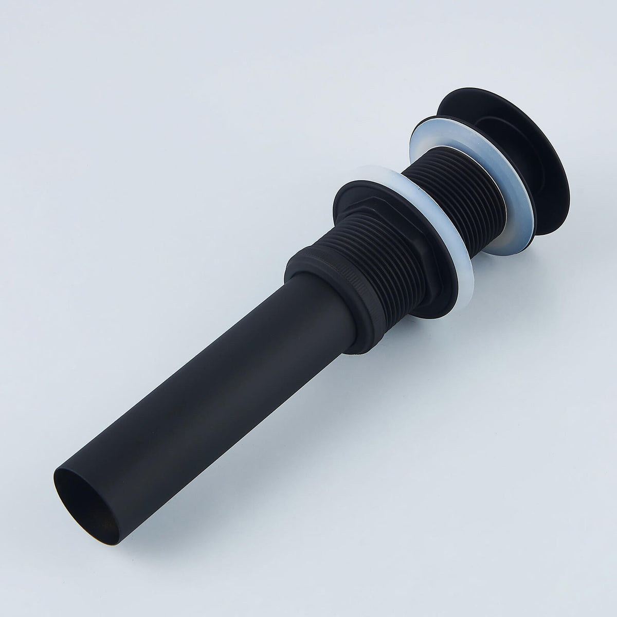 Solid Brass Pop-Up Sink Drain for Vessel Sinks Without Overflow, 5 Finishes