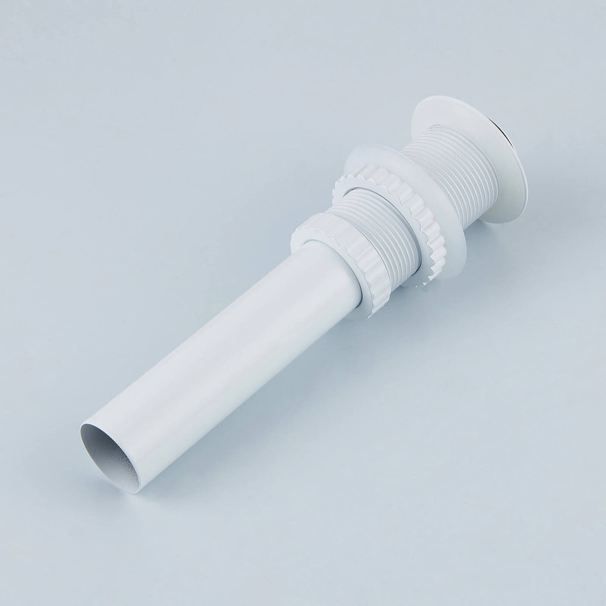 Solid Brass No-Overflow Sink Drain with Hand-Tighten Lock Nut, 5 Finishes