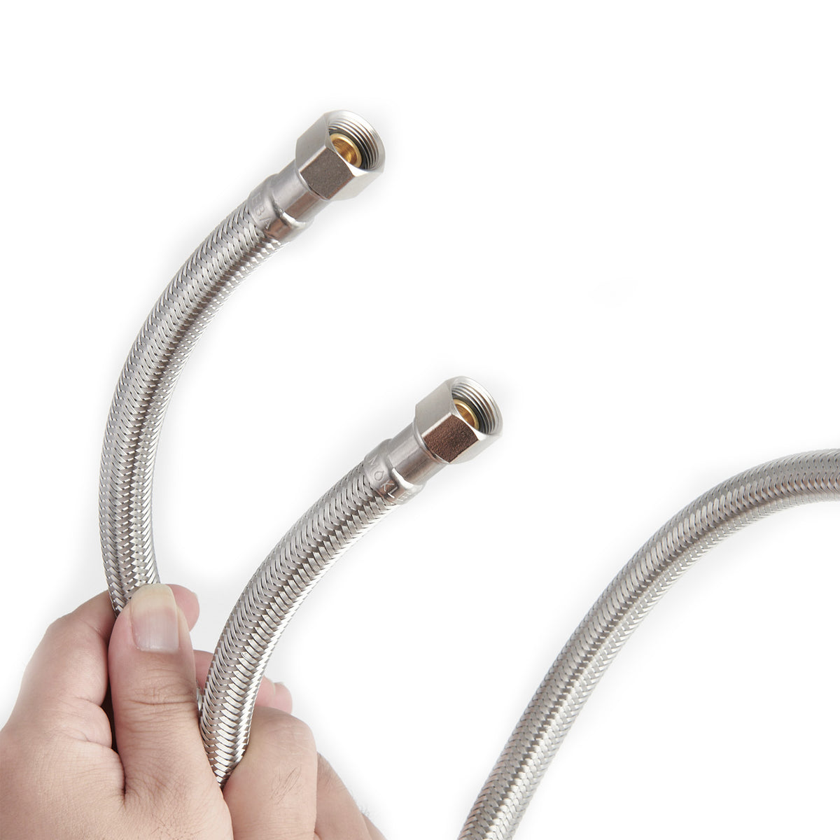 Mokleba 6FT Dishwasher Connector, 3/8" Inlet Hose with Stainless Steel Braid