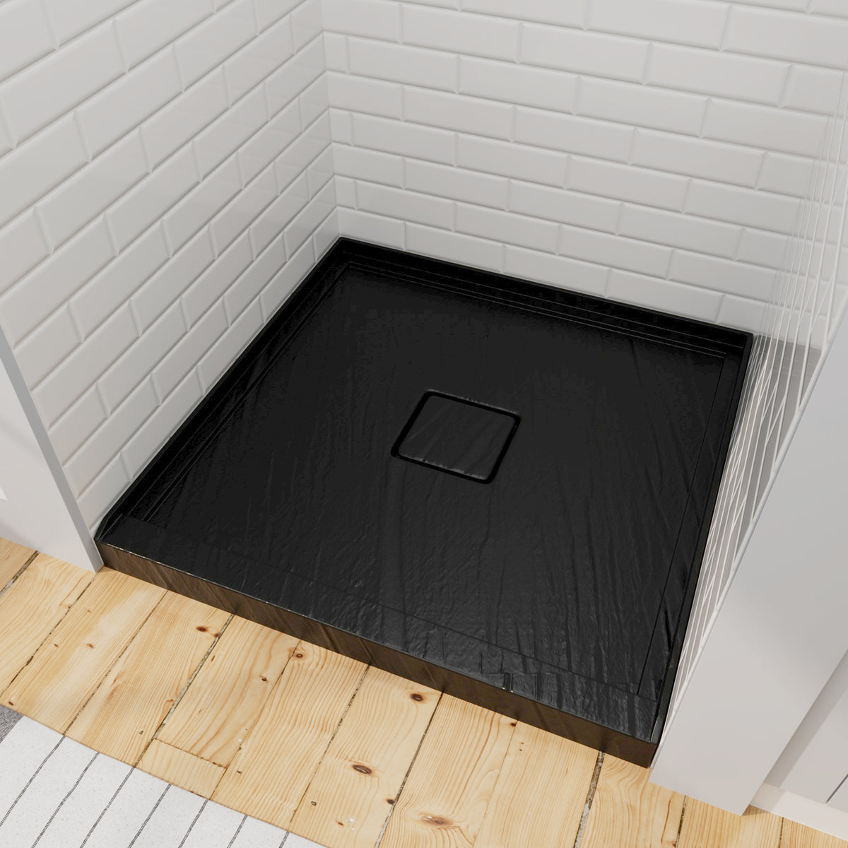 Mokleba 36"x36" Square Center Drain Shower Pan
