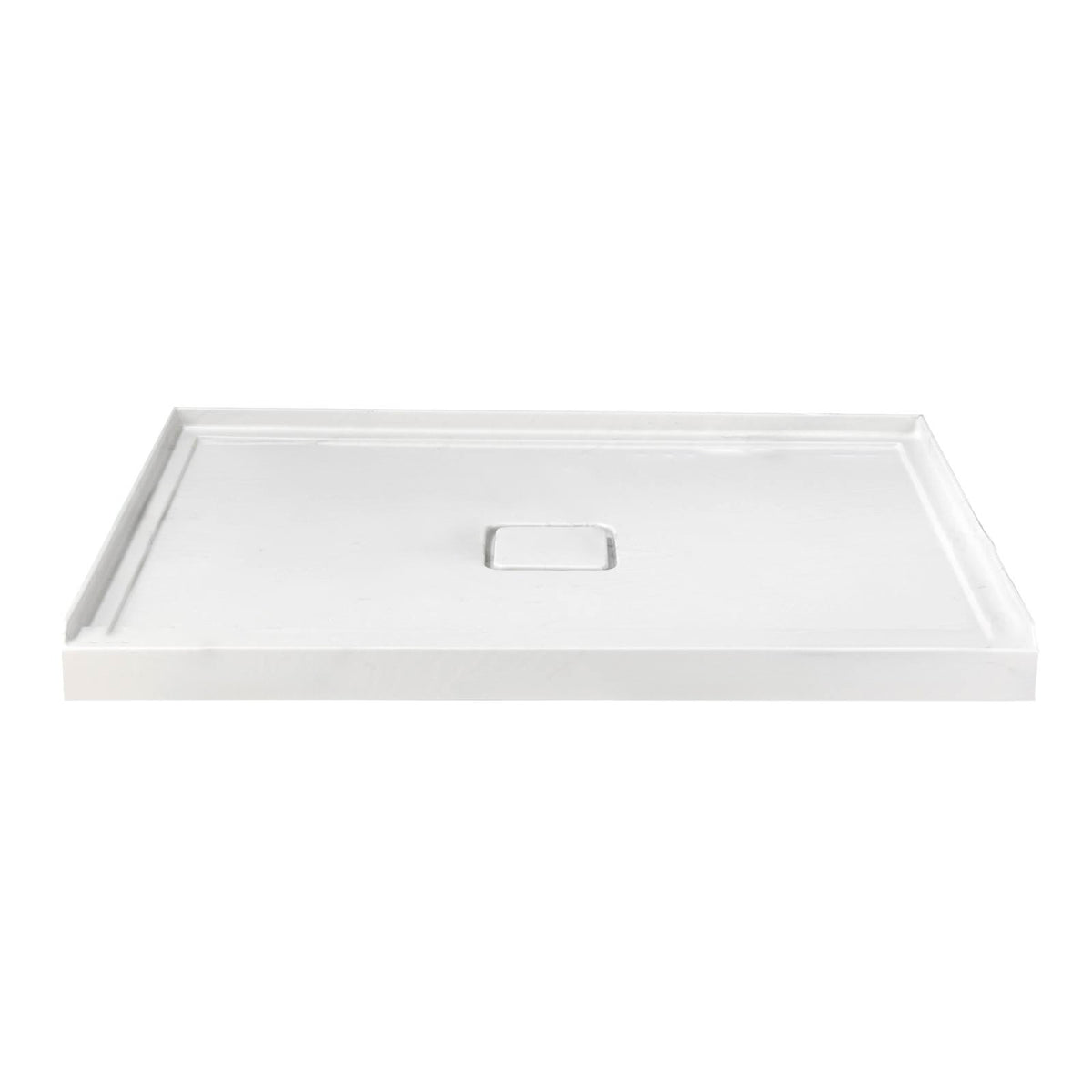 Mokleba 60"x36" Center Drain Square Outlet Shower Pan