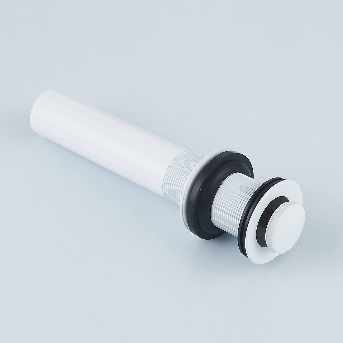 All-Brass No Overflow Bathroom Sink Drain Stopper, 5 Finishes