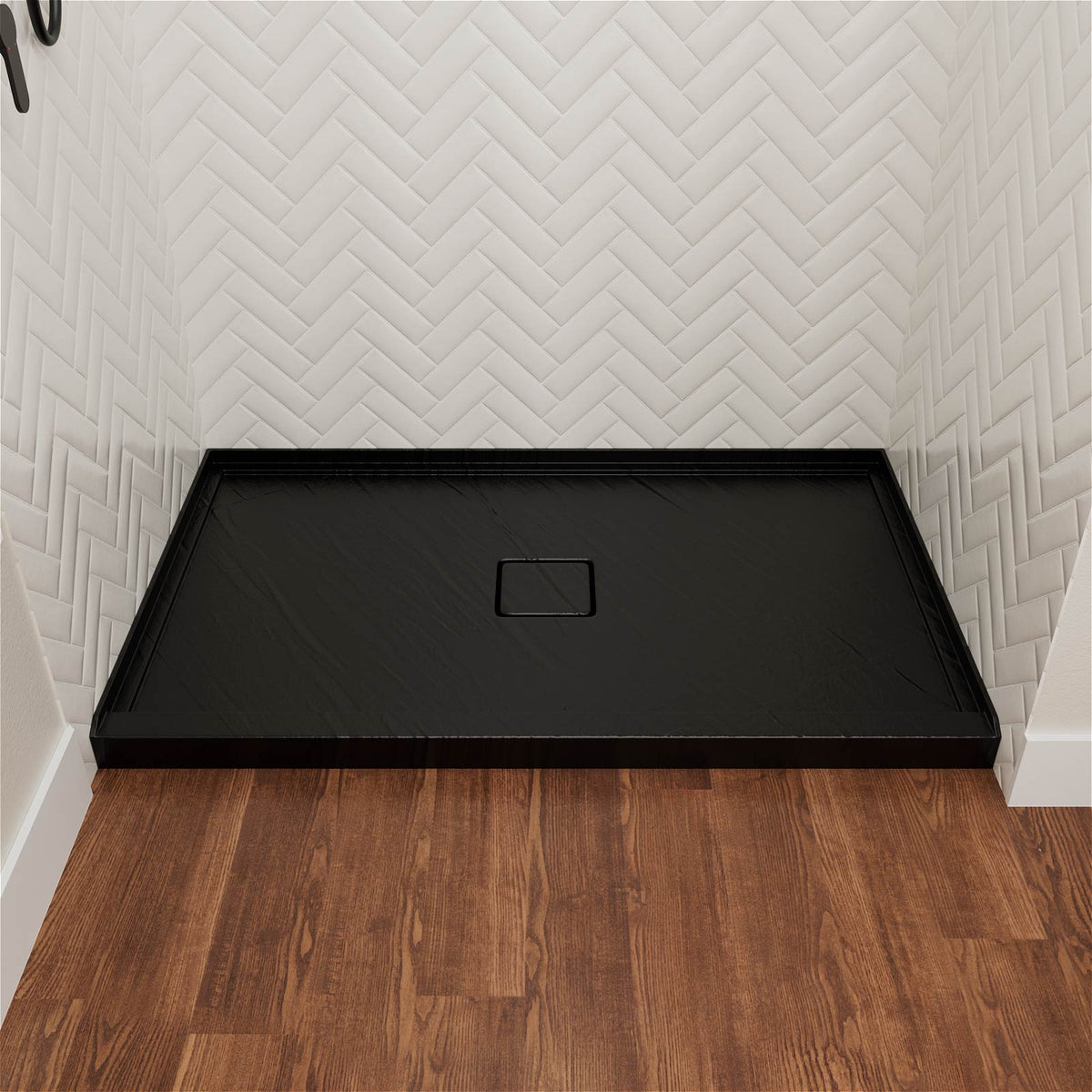 Mokleba 60"x36" Center Drain Square Outlet Shower Pan