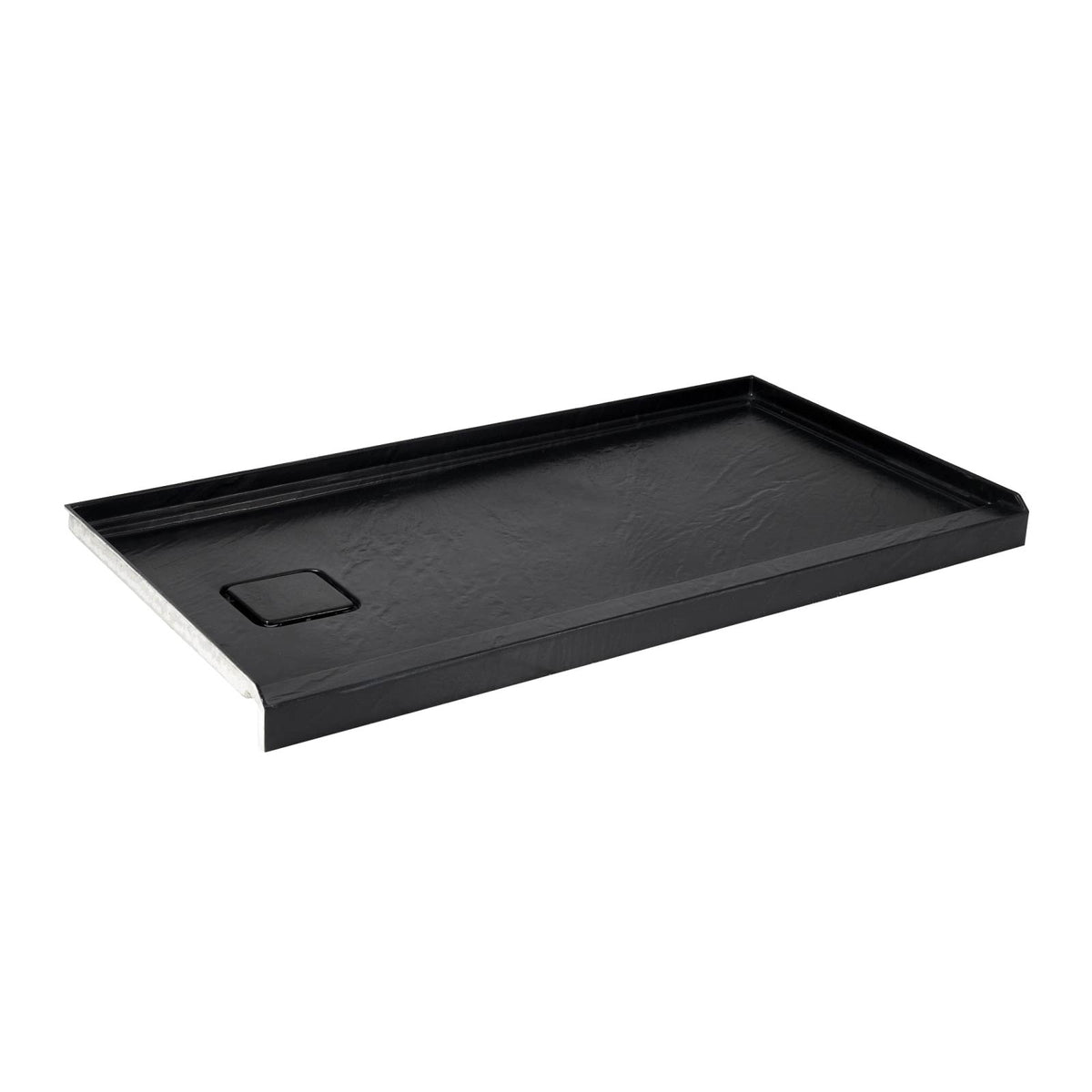Mokleba 60"x32" Left Drain Shower Pan with Slip Resistant Rock Texture