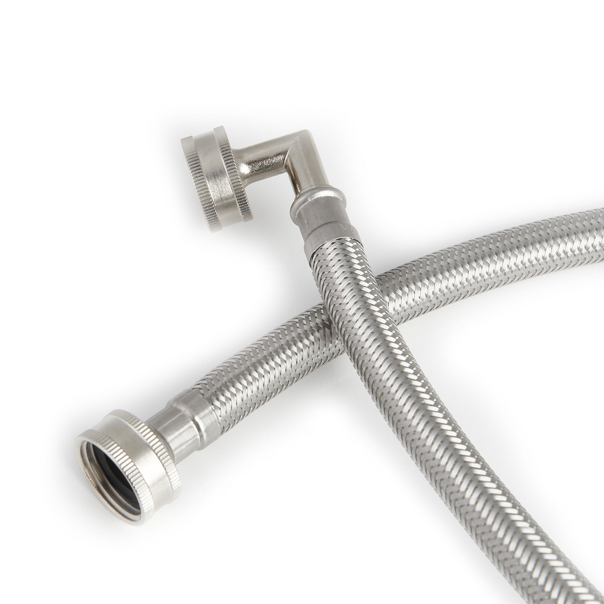 Mokleba Washing Machine Inlet Hose 4FT/6FT, 3/4" Stainless Steel Water Supply Line