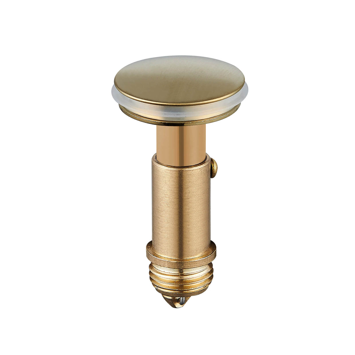 All-Brass No Overflow Bathroom Sink Drain Stopper, 5 Finishes