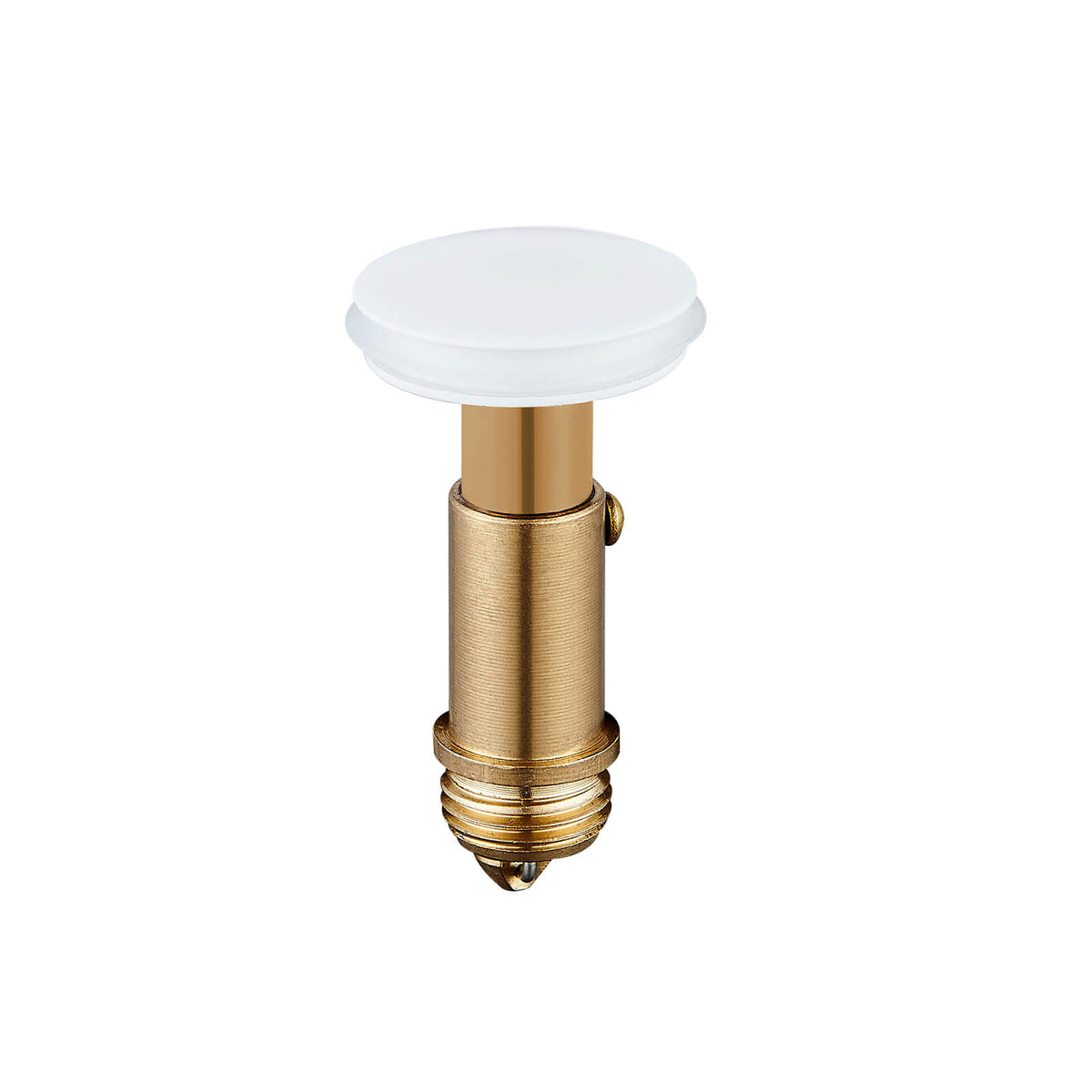 All-Brass No Overflow Bathroom Sink Drain Stopper, 5 Finishes