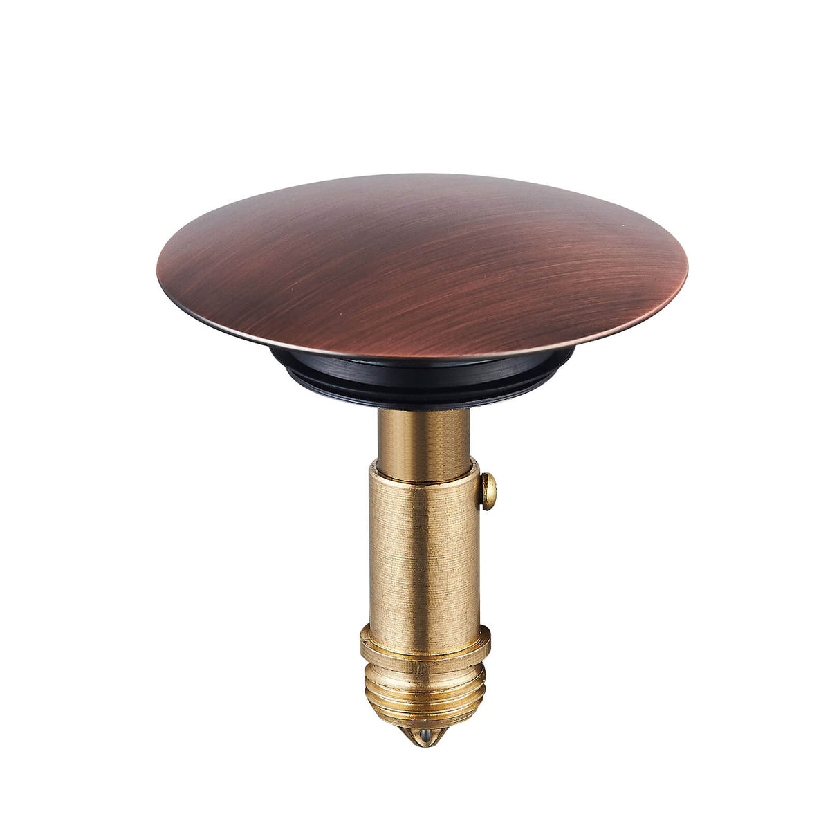 Solid Brass Pop-Up Sink Drain for Vessel Sinks Without Overflow, 5 Finishes