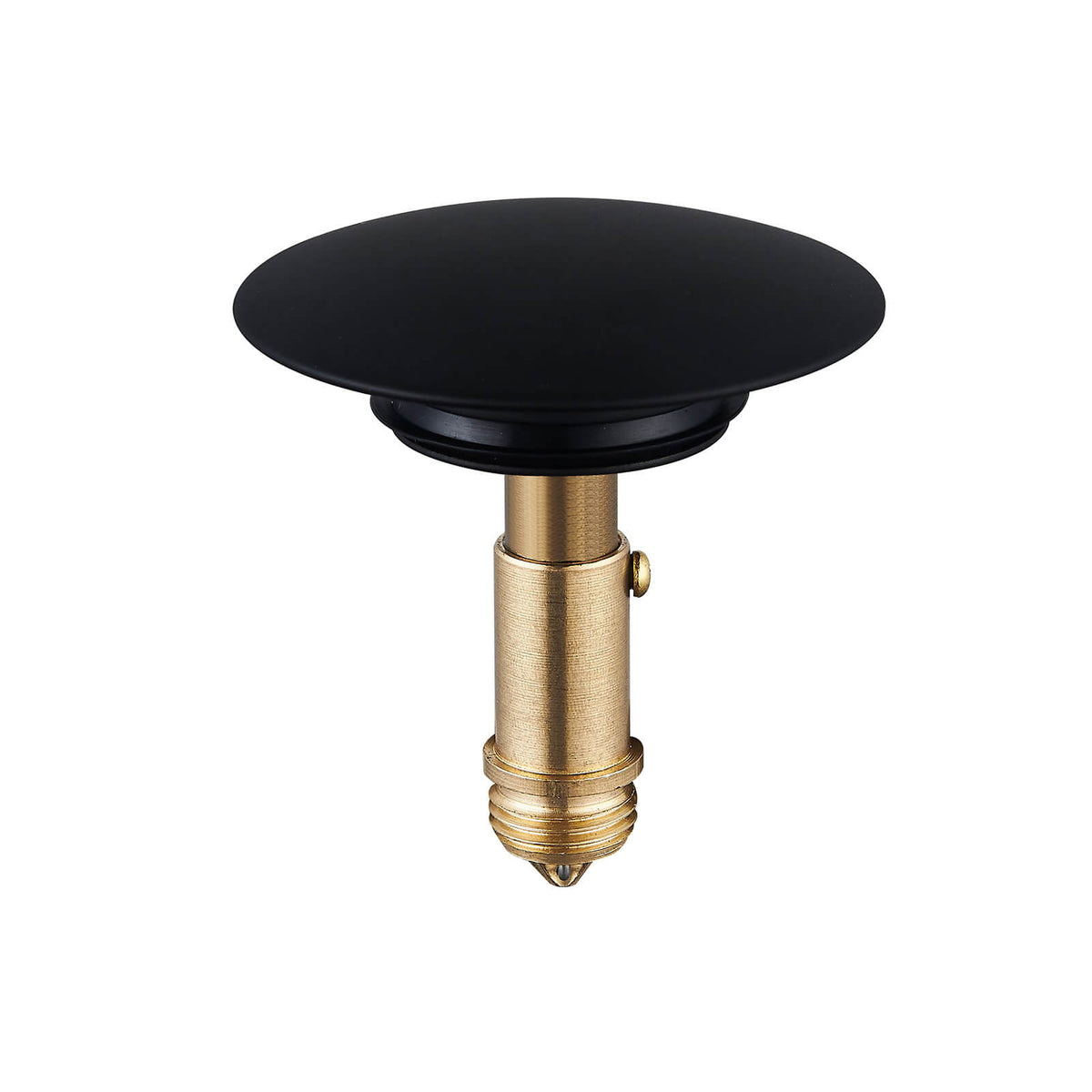 Solid Brass Pop-Up Sink Drain for Vessel Sinks Without Overflow, 5 Finishes