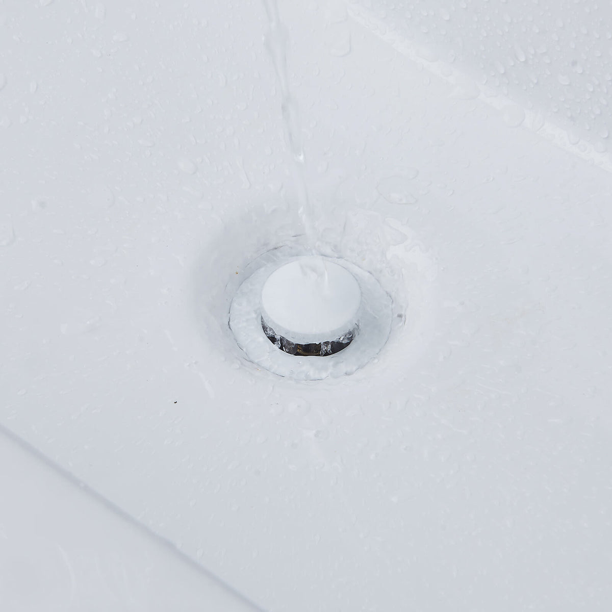 All-Brass No Overflow Bathroom Sink Drain Stopper, 5 Finishes