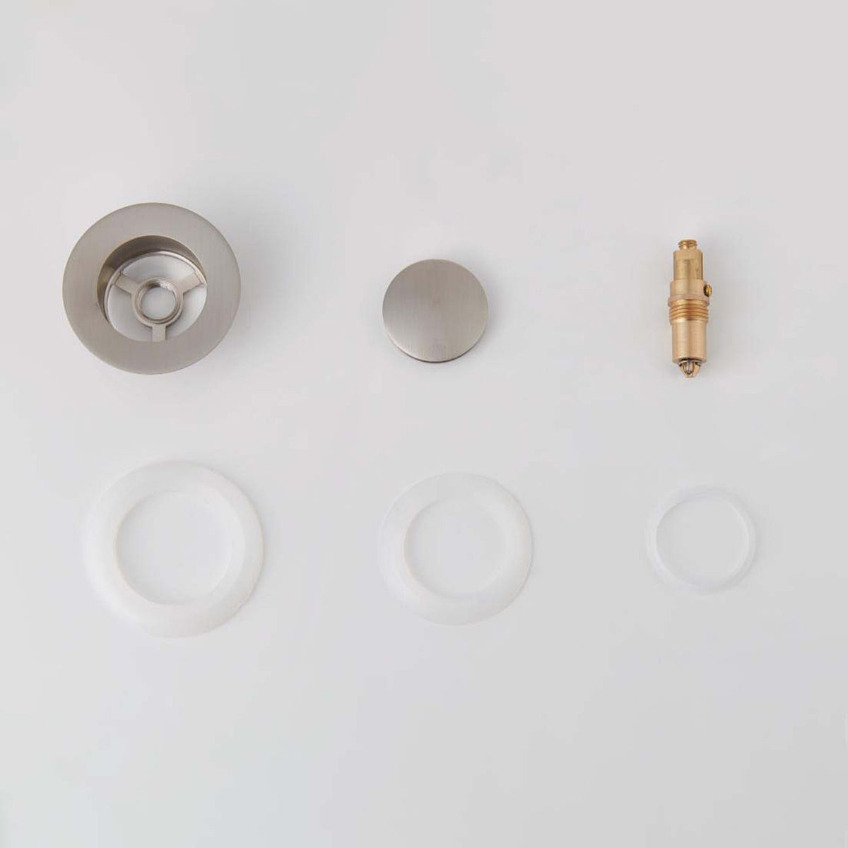 Mokleba 7-Finish Push Button Bathtub Drain Stopper Universal Fit