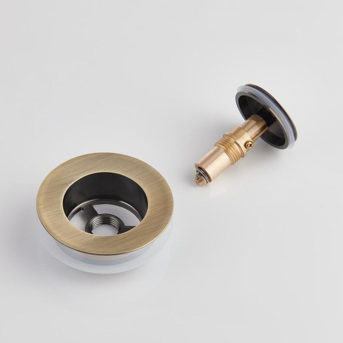 Mokleba 7-Finish Push Button Bathtub Drain Stopper Universal Fit