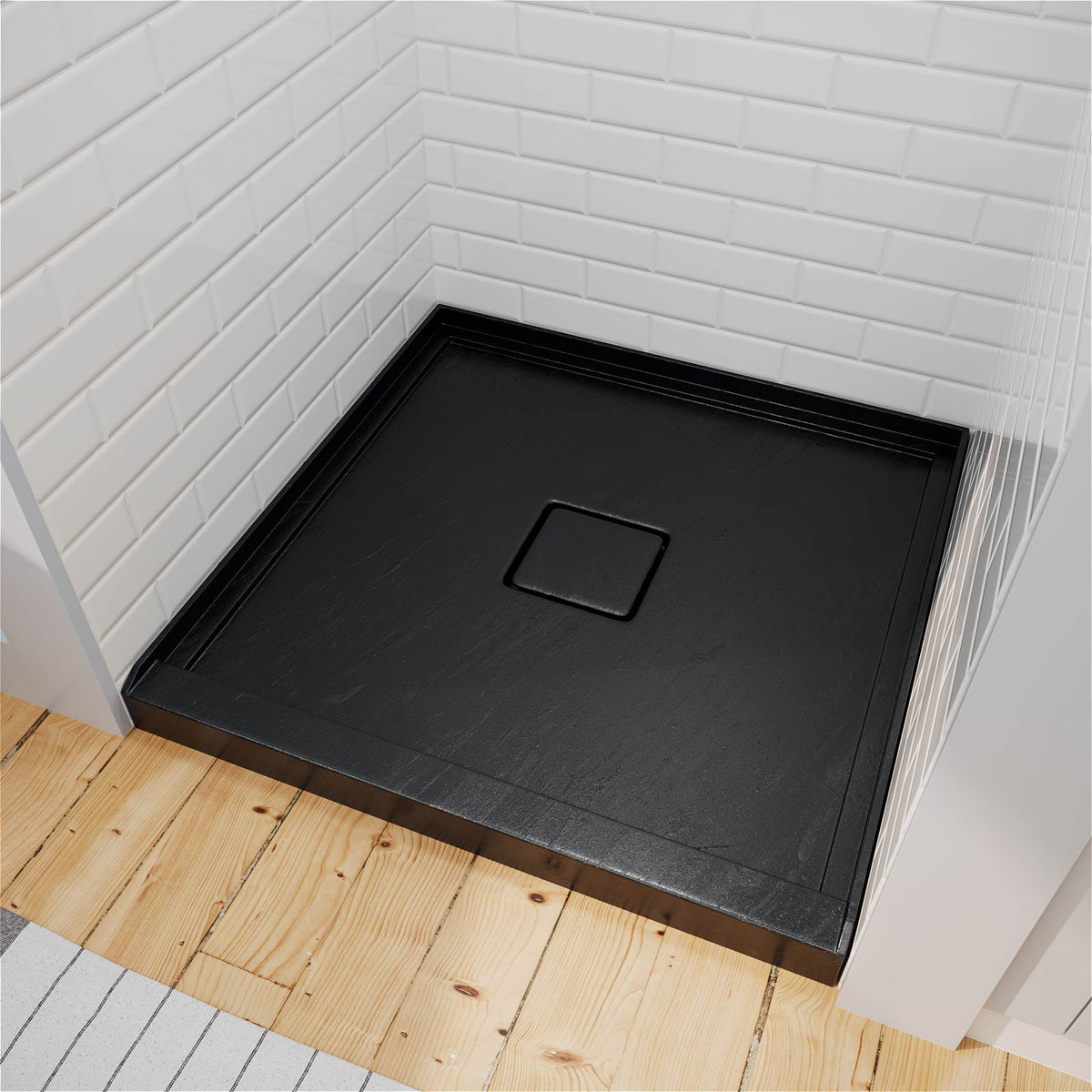 Mokleba 36"x36" Square Center Drain Shower Pan