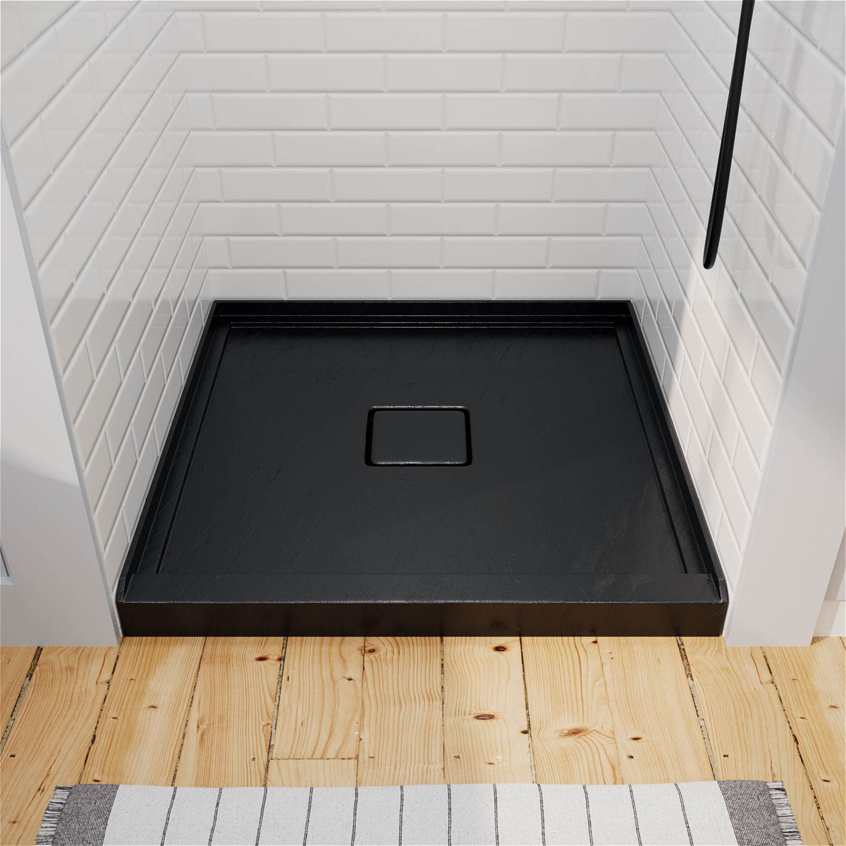 Mokleba 36"x36" Square Center Drain Shower Pan