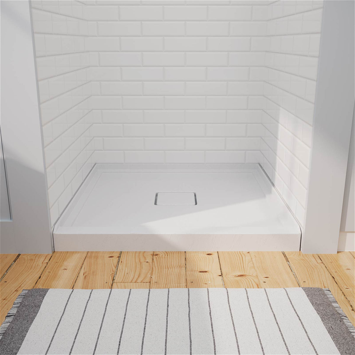 Mokleba 36"x36" Square Center Drain Shower Pan