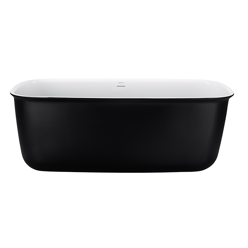 Mokleba 63'' Acrylic Freestanding Bathtub with Roll Top Soaking Tub