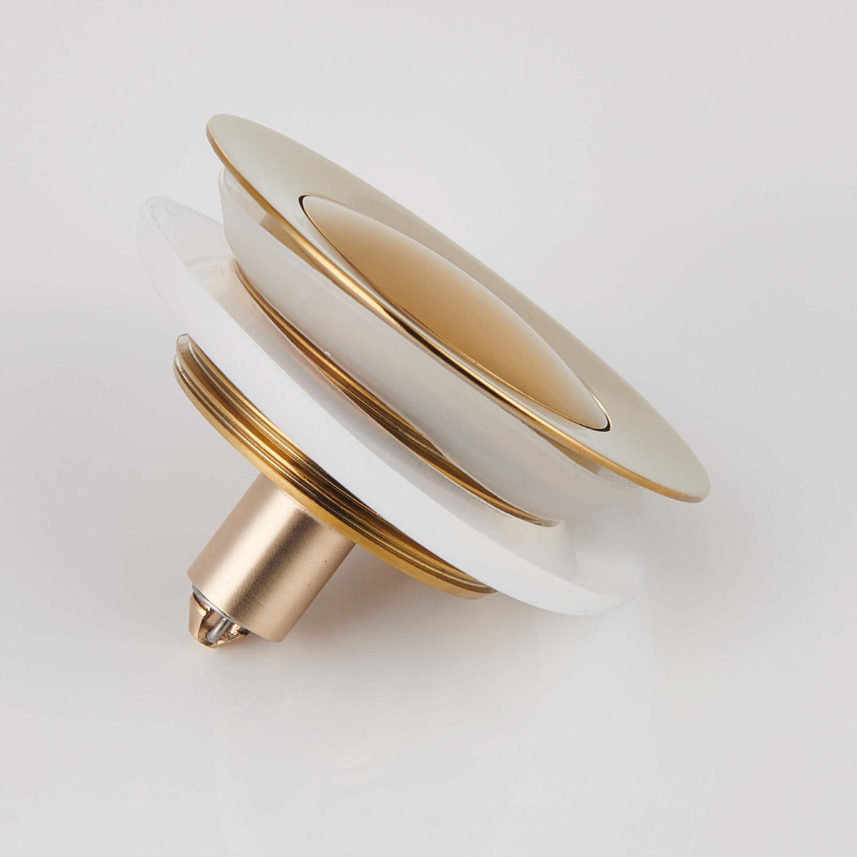 Mokleba 7-Finish Push Button Bathtub Drain Stopper Universal Fit