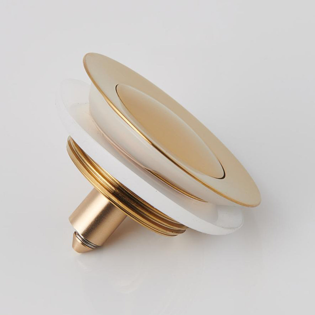 Mokleba 7-Finish Push Button Bathtub Drain Stopper Universal Fit