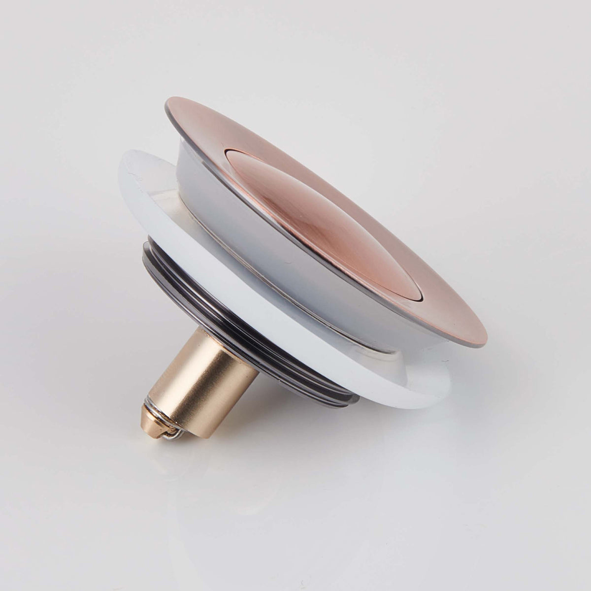 Mokleba 7-Finish Push Button Bathtub Drain Stopper Universal Fit